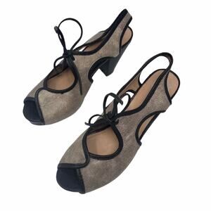 Jeffrey Campbell Salma Platform Leather Heel 7.5 M